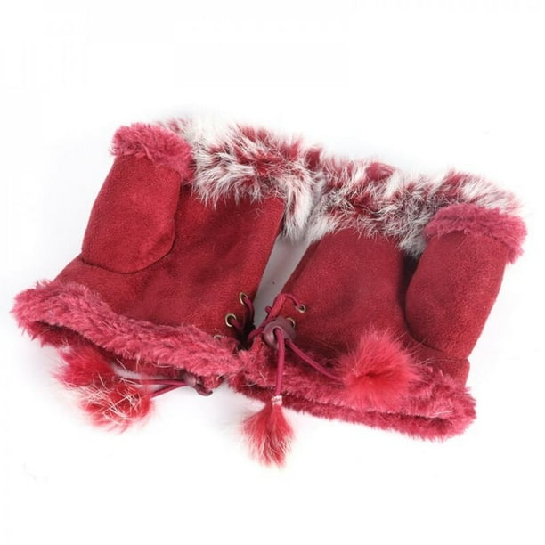 2016 Women's Real Rabbit Fur Hand Wrist Warmer Fingerless Winter Gloves 2016 Women's Real Rabbit Fur Hand Wrist Warmer Fingerless Winter Gloves